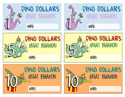 Kids Dinosaur Behavior Bucks