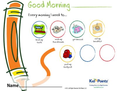 Kids Chart for Routines | Kid Pointz