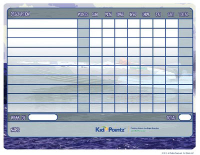 Behavior Chart: Boats Theme