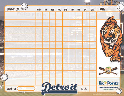 Chart for Kids: Detroit Tigers