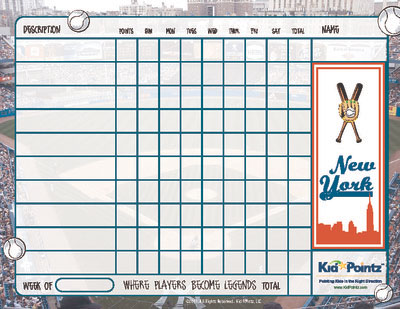 Chart for Kids: New York Yankees