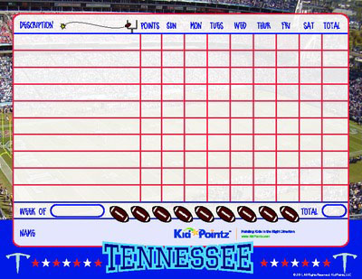 Kids Chart: Tennessee Titans