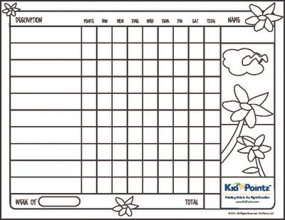 Printable Chart: Color Your Own