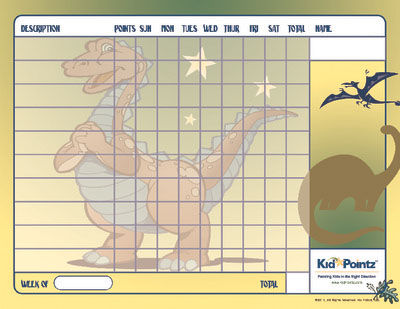 Behavior Chart: Dinosaur Theme
