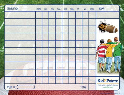 Behavior Chart: Football Theme