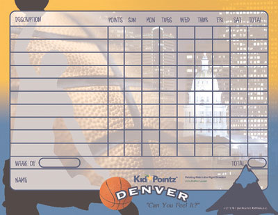 Printable Chart: Denver Nuggets