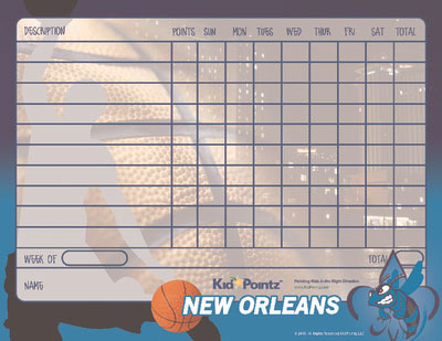 Chart for Kids: New Orleans Hornets