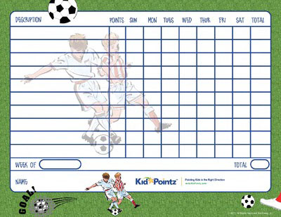 Kids Chart: Soccer Theme