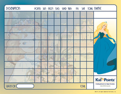 Printable Chart: Princess Theme
