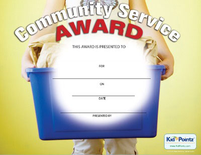 Printable Service Award