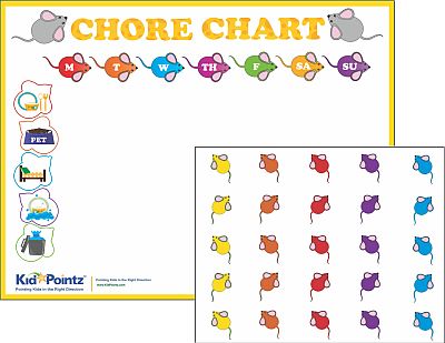 Chore Chart for Children  - Mouse