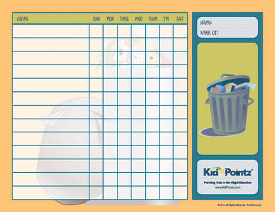 Chart for Kids: Printable Chores List