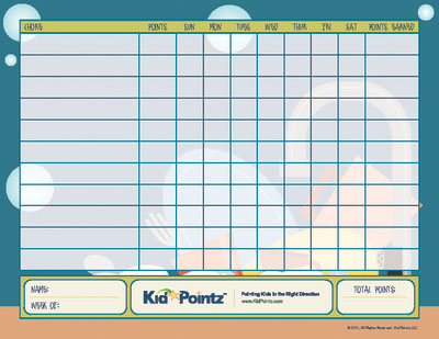 Point Chart For Kids
