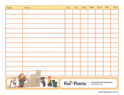 Chore Charts: Family Schedules