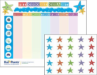 Childrens Charts – Starfish Design
