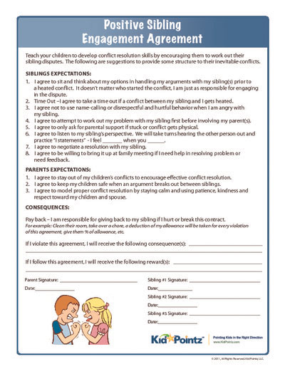 Positive Sibling Engagement Contract