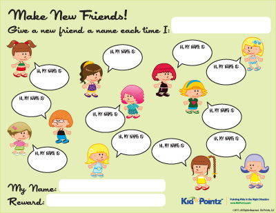 How do you make a reward chart for students?