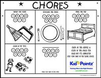 Chore Chart for Children  - Color Your Own