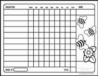 Free Printable Bumble Bee Behavior Chart