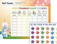 Boys Potty Training Chart with Stars