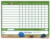 Behavior Chart: Baseball Theme