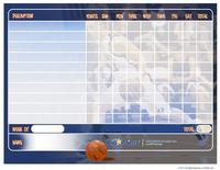 Printable Chart: Basketball Theme