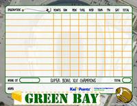 Kids Chart: Green Bay Packers
