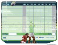 Kids Chart: Rugby Theme