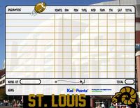 Printable Chart: St. Louis Rams