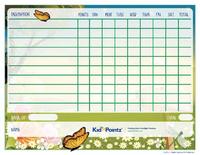 Children Behavior Charts: Spring Butterflies