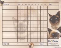 Siamese Cat Theme Printable Chart for Kids