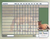 Horses Behavior Chart for Kids