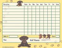 Kids Behavior Chart: Puppies Theme