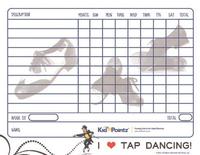 Printable Chart: Tap and Ballet Theme