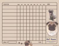 Behavior Charts for Children: Pug Theme