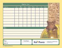 Pet Care Chart for Hamster