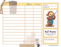 Chart for Kids: Allowance and Chores