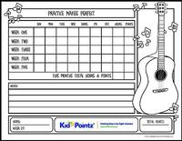 Color Your Own Practice Chart for Acoustic Guitar
