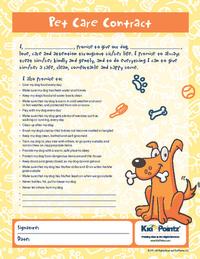 Pet Care Contract for Dogs – Design 2